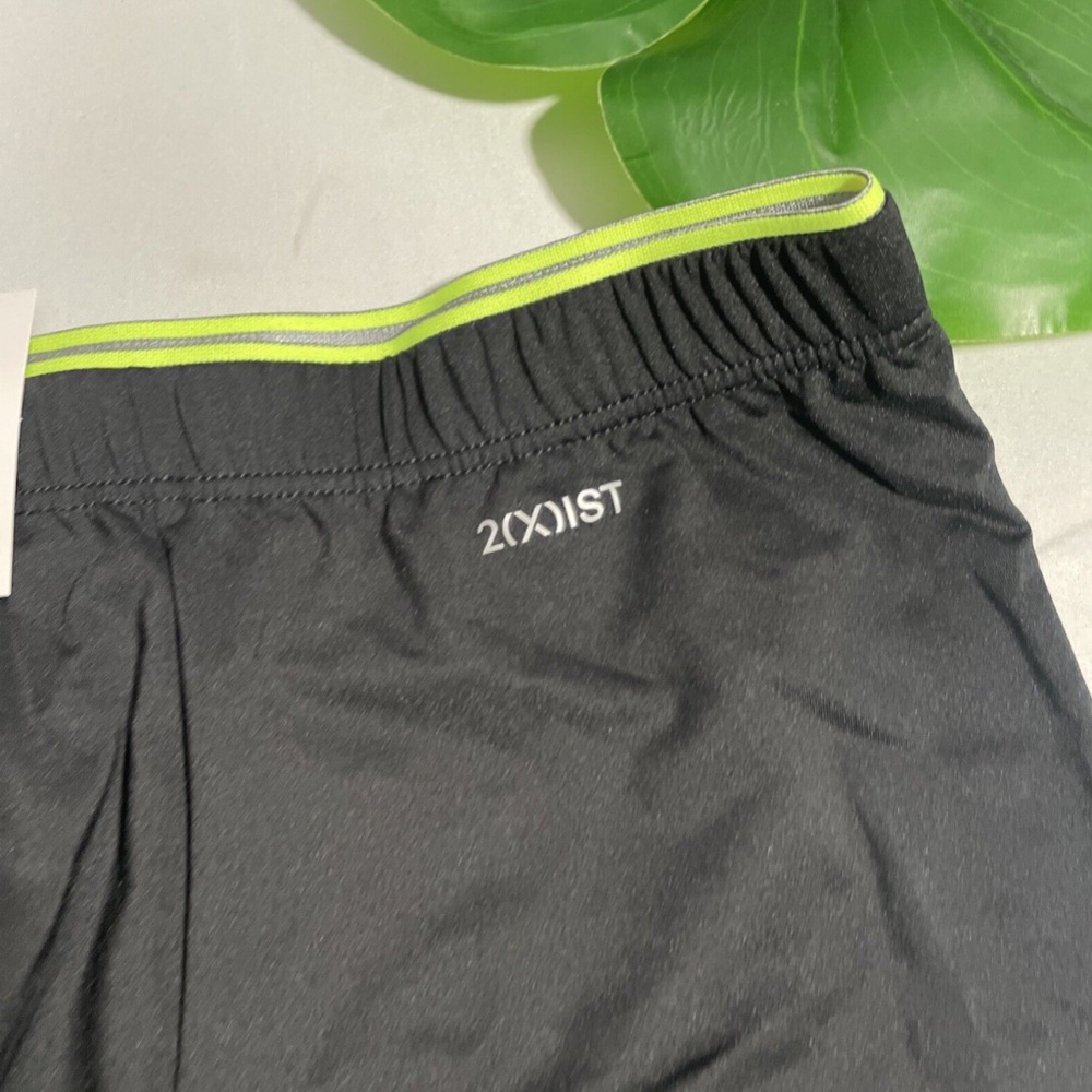 NIB $30 2(X)IST [ Medium ] Sliq Micro Sliq Long Leg Boxer Brief in‎ Black Green - Picture 8 of 16